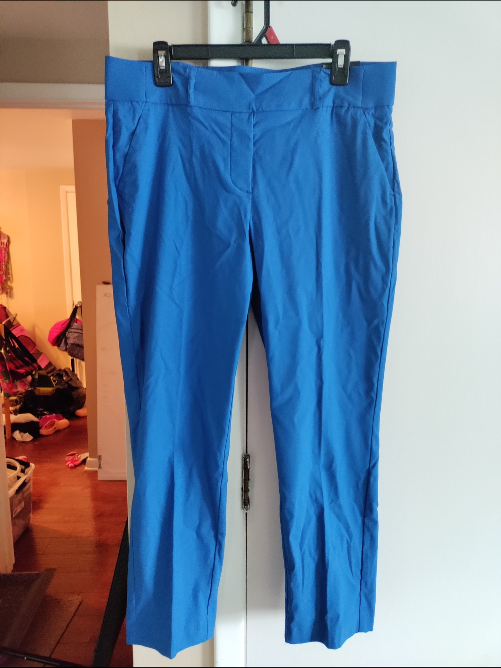 Women's Simply Vera Vera Wang Blue Mid-Rise Skinny Ankle Pants w/ Stretch Size L